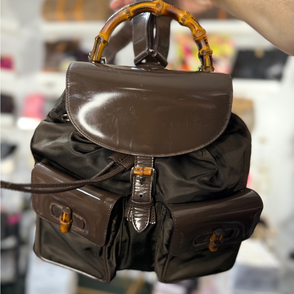 Gucci Bamboo Backpack - Picture 1 of 2